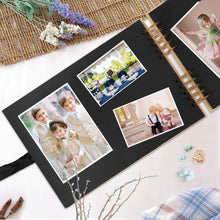 Load image into Gallery viewer, Shop for innocheer scrapbook classic photo album storage box 80 pages craft paper diy anniversary wedding photo album diy accessories kit