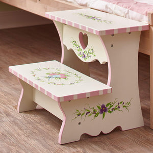 Fantasy Fields - Outer Space Thematic Kids Wooden Step Stool with Storage | Imagination Inspiring Hand Crafted & Hand Painted Details | Non-Toxic, Lead Free Water-based Paint