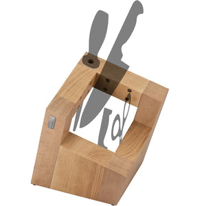 Featured artelegno magnetic knife block solid beech wood with sharpener holder luxurious italian pisa collection by master craftsmen displays protects 8 high end knives eco friendly natural finish