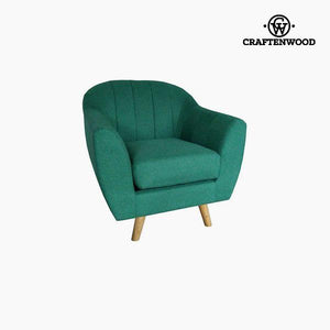 Armchair Polyester Green (83 x 83 x 83 cm) by Craftenwood