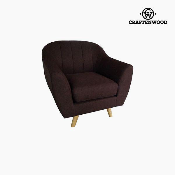 Armchair Polyester Brown (83 x 83 x 83 cm) by Craftenwood
