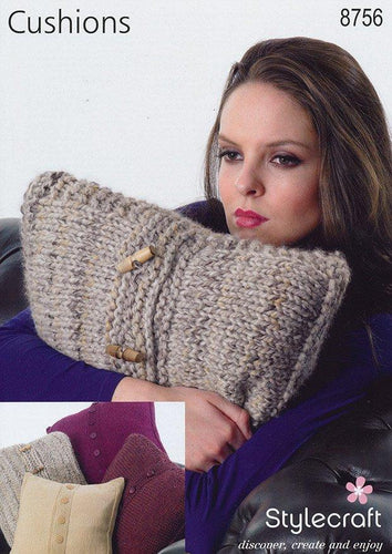 Cushions in Stylecraft DK, Chunky and Super Chunky (8756)