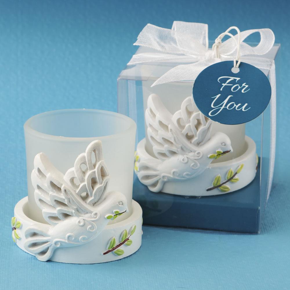 Elegant white Dove Candle from fashioncraft