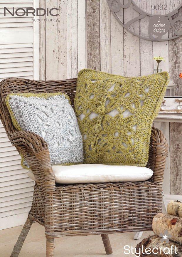 Cushion Covers in Stylecraft Nordic Super Chunky (9092)