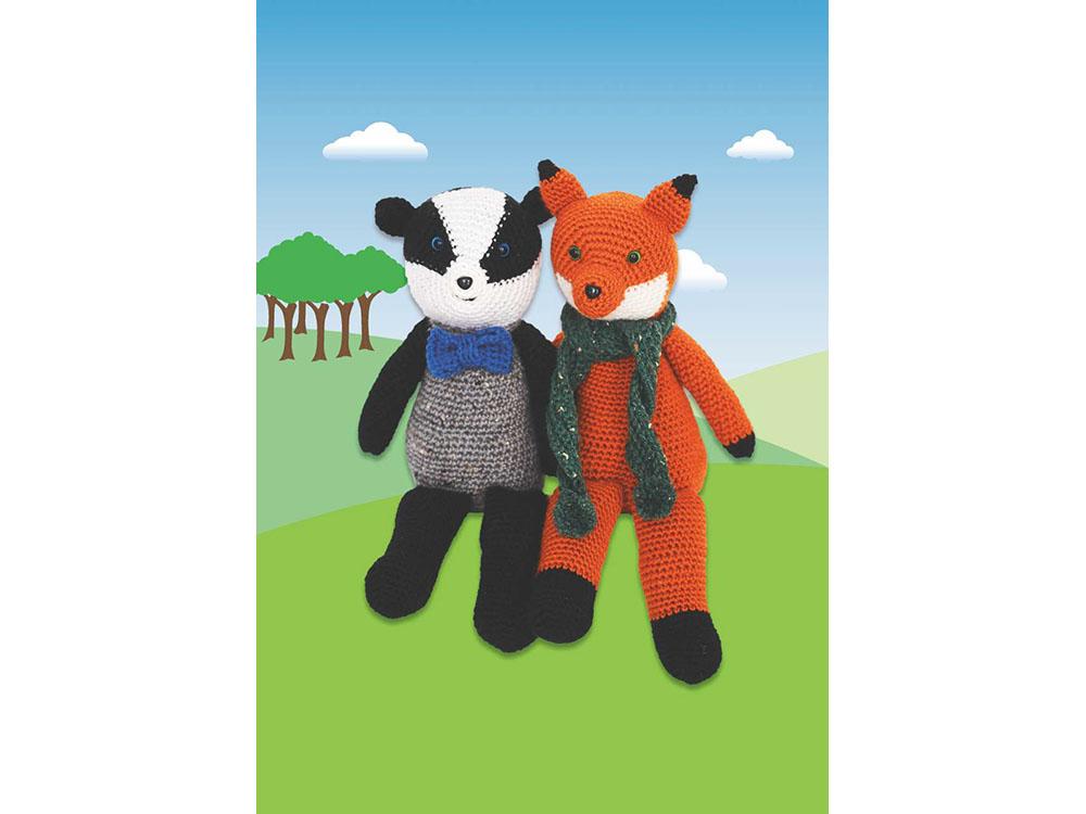 Fox & Badger in Stylecraft Life DK (9665)