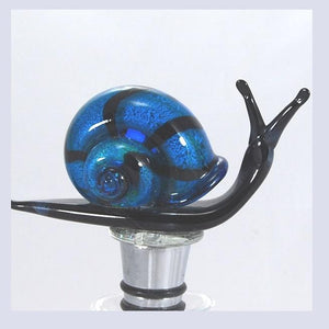 Blue Snail Hand Crafted Bottle Stopper