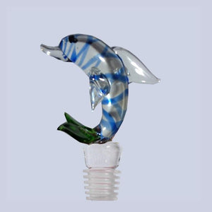 Blue Dolphin Hand Crafted Bottle Stopper