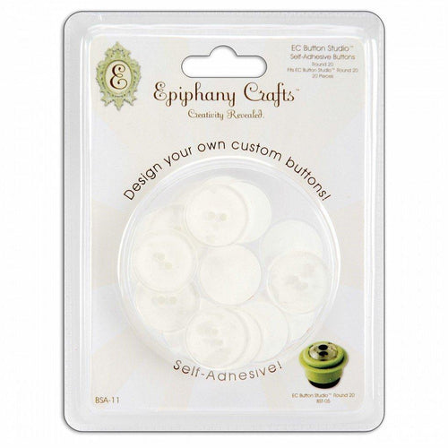 Epiphany Crafts Self-Adhesive Round Buttons