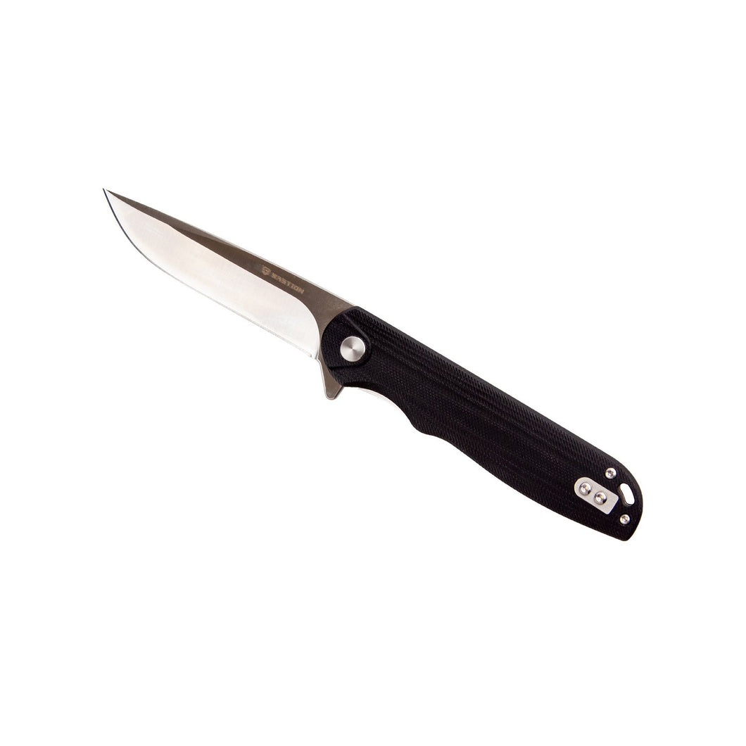 BASTION D2 STEEL BLADE FLIPPER FOLDER POCKET KNIFE G10 SCALES - CRAFT