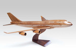 Boeing 747-400 Wooden Model Aircraft