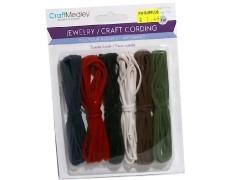 Craft Medley 18pk.Suede Look Craft Cording