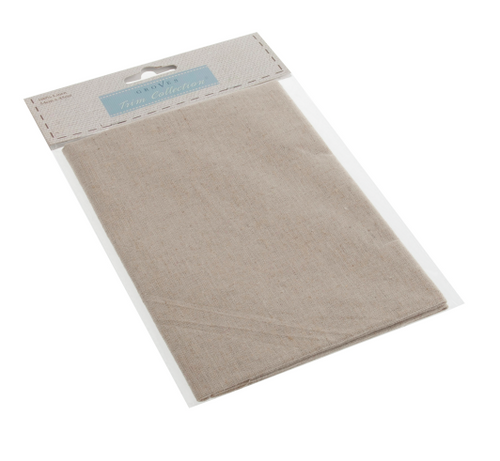 Craft Fabric: Natural Linen: 54cm x 45cm