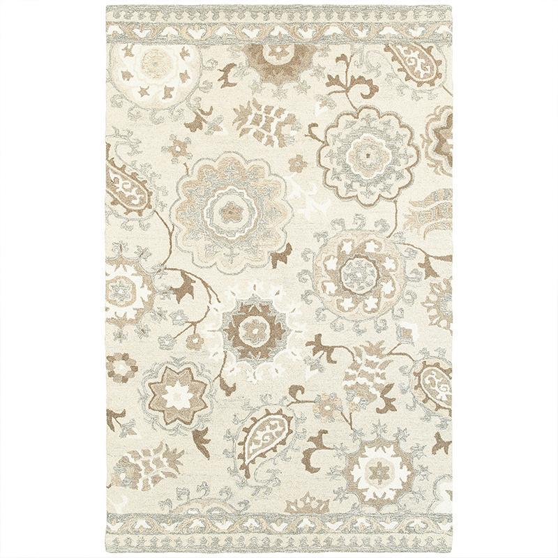 Craft Ivory-Grey Rectangle Indoor Area Rug