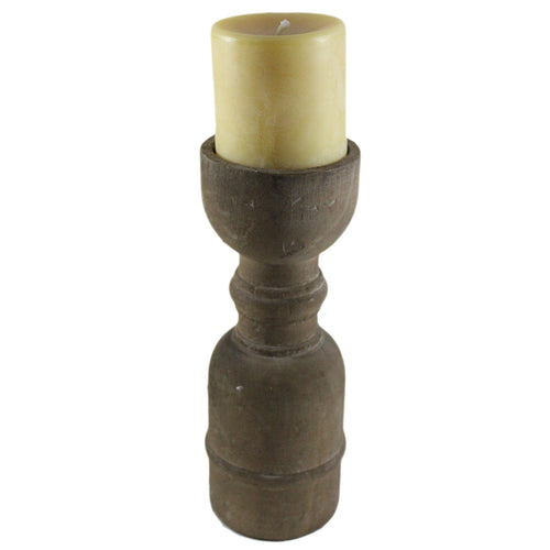 Craftsmen Wood Pillar Candle Holder