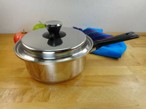 Diamond Craft USA 304 Surgical Stainless 2 Quart Sauce Pan & Vent Lid Used