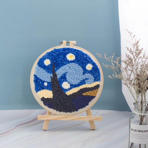 DIY Rug Hooking Punch Needle Handcraft-Van Gogh Starry Sky