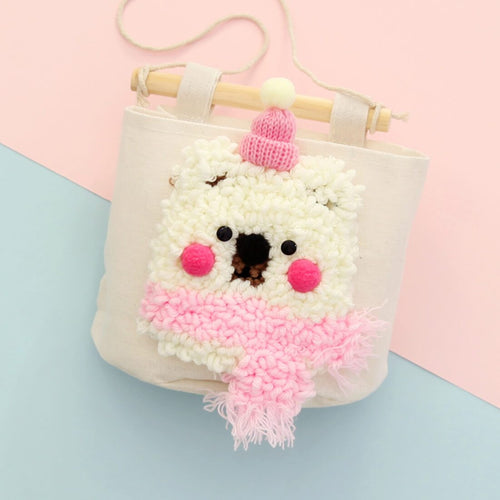 DIY Rug Hooking Punch Needle Handcraft- Bag