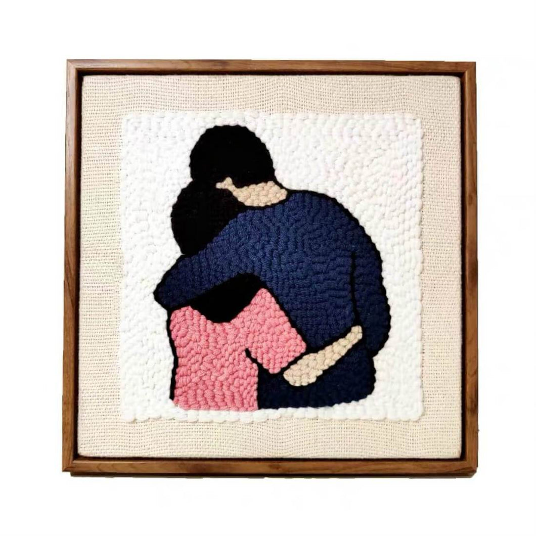 DIY Rug Hooking Punch Needle Handcraft- Couples