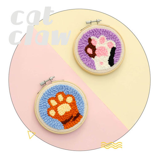 DIY Rug Hooking Punch Needle Handcraft- Hello Kitty