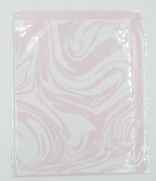 American Craft Pink Swirl Card-3 pack