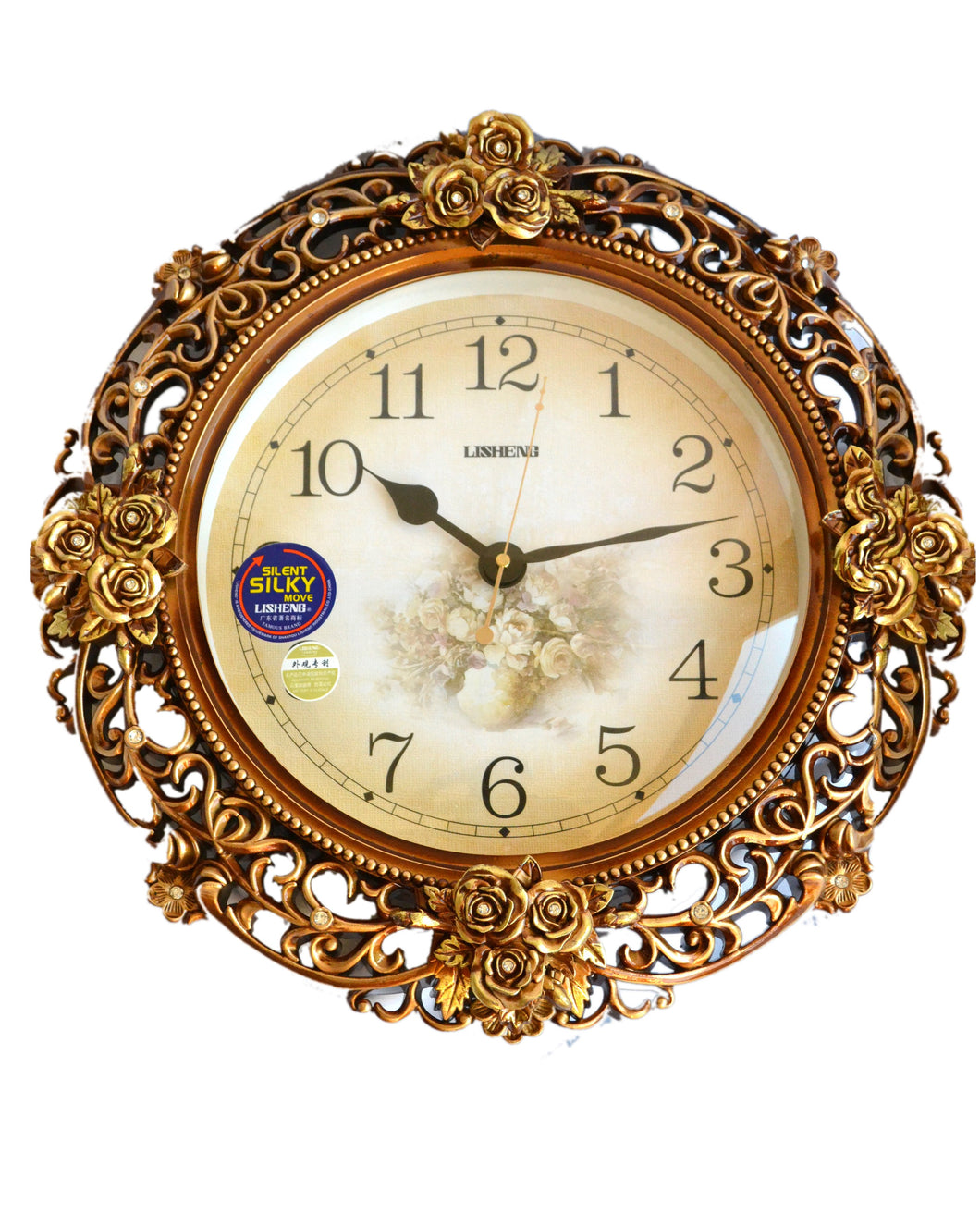 European style Retro art swing wall clock Quartz clock decoration Wall clock bedroom Mute Pocket watch Crafts With pendulum