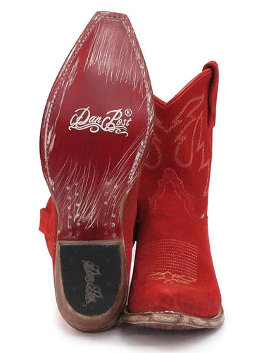Dan Post Womens Handcrafted Standing Room Only Red Suede Boots DP4061