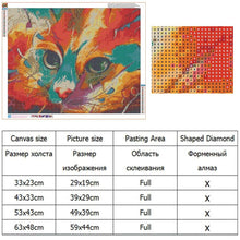Load image into Gallery viewer, Diamond Painting,5D,DIY,Embroidery,Full,Cat,Round Drill,,Home Decoration,Art,Crafts&amp;Sewing,Needlework,Wall Painting,Crpsen