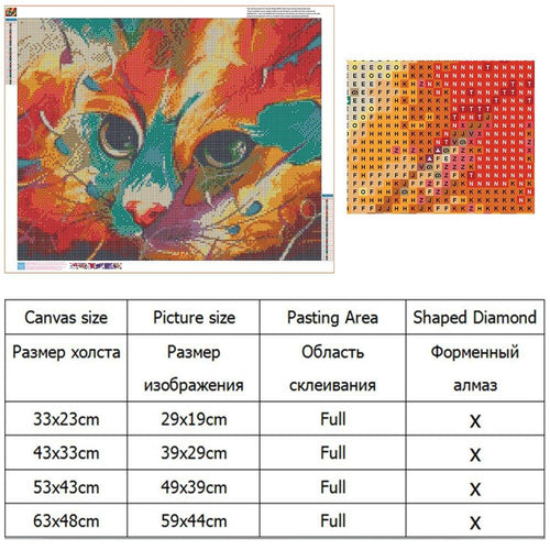 Diamond Painting,5D,DIY,Embroidery,Full,Cat,Round Drill,,Home Decoration,Art,Crafts&Sewing,Needlework,Wall Painting,Crpsen