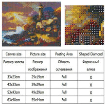 Load image into Gallery viewer, Diamond Painting,Embroidery,5D,DIY,Full, Lighthouse,Round Drill,,Home Decoration,Crafts&amp;Sewing,Needlework,Wall Painting,Art