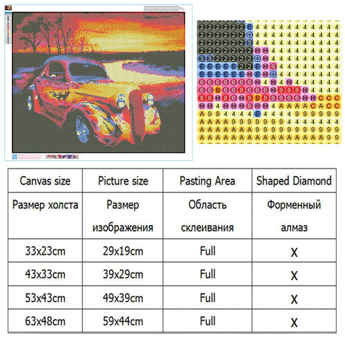 Diamond Painting,Embroidery,5D,DIY,Full,Round,Car,,Home Decoration,Art,Crafts&Sewing,Needlework,Cross Stitch,Wall Painting