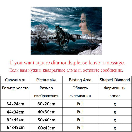 Diamond Painting,Embroidery,Full,5D,DIY,Round,Horse,,Home Decoration,Art,Crafts&Sewing,Needlework,Cross Stitch,Wall Painting
