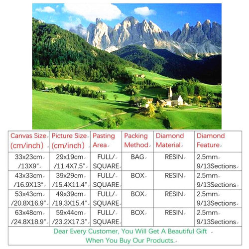 Diamond Painting,Square,5D,Full,DIY,Embroidery,The Mountain Scenery,Home Decoration,Crafts&Sewing,Needlework,Wall Painting,Arts