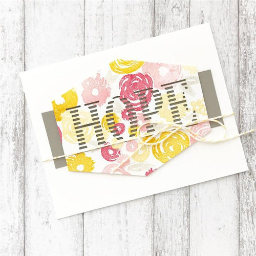 DiyArts Label Stamps and Dies Metal Cutting Die Clear Stamp Scrapbooking Card Making Album DIY Embossing Stencil Hope Craft Cut
