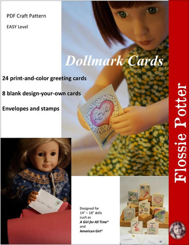 Dollmark Cards 14-18 Inch Doll Accessory Crafting Pattern