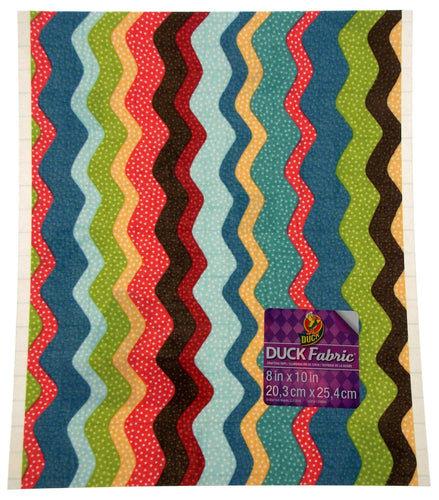 Duck Fabric Crafting Tape Lot of 24 Sheet Wavy Colored Stripes 8x10 Decorate DIY