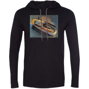Chris Craft Express Cruiser by Retro Boater 987 Anvil LS T-Shirt Hoodie