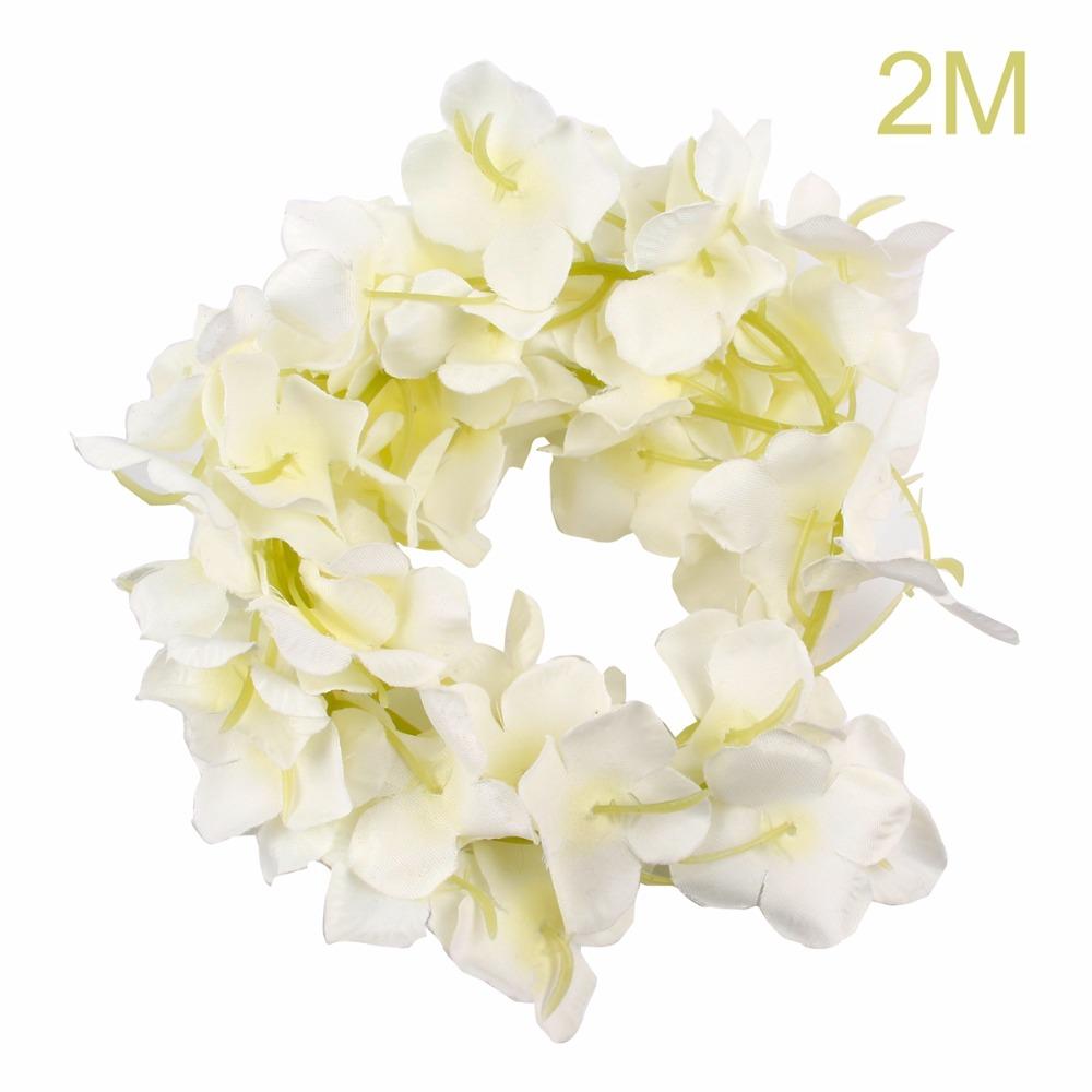 Flower Strip Wisteria Silk Garlands Romantic Wedding Decoration Party DIY Craft Wreath