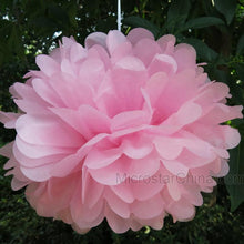 Load image into Gallery viewer, FENGRISE Pom Poms 1pcs 30cm Tissue Paper Artificial Flowers Balls Wedding, Car Decoration Crafts