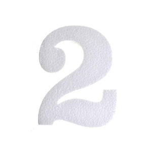 Craft Styrofoam Number Cut Out "2", 4-3/4-Inch, 12-Count