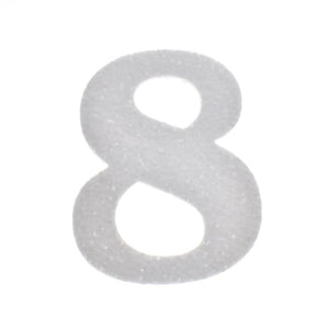 Craft Styrofoam Number Cut Out "8", 4-3/4-Inch, 12-Count