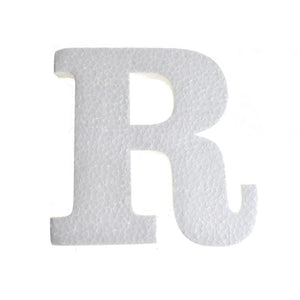 Craft Styrofoam Letter Cut Out "R", 4-3/4-Inch, 12-Count