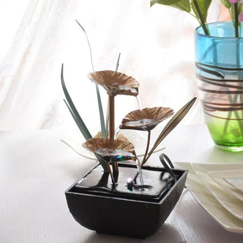 Feng Shui Indoor Water Fountains Resin Crafts for Home Decor