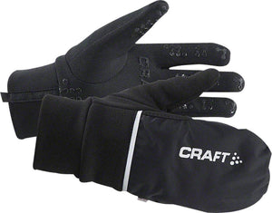 Craft Hybrid Weather Gloves - Black, Full Finger, Large