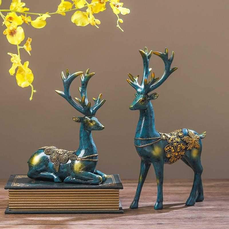 Creative Deer Models Home Decoration Resin Craft Gift Decoration Ornaments