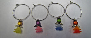 Beautiful unique handcrafted Angel wine charms