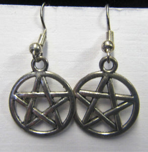 Beautiful handcrafted Celtic star earrings on sterling silver hooks