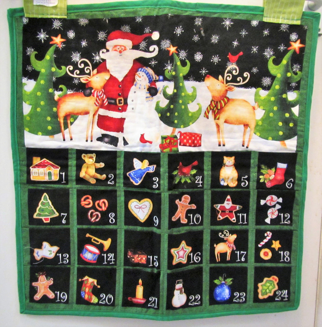 Beautiful handcrafted fabric Christmas advent calendar