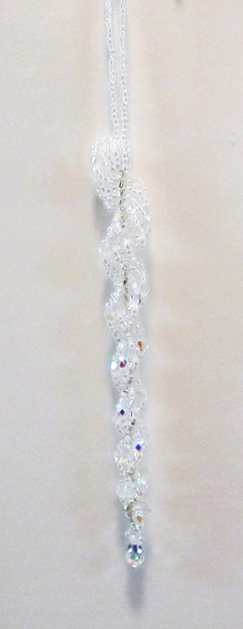 Beautiful handcrafted Christmas beaded icicles