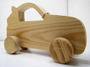 Beautiful unique handcrafted wooden Carl Car