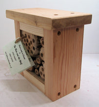 Load image into Gallery viewer, Beautiful handcrafted wooden &quot;Wee Bee Box&quot; Bee house